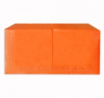 Салфетки бумажные оранжевые 2-сл. 250л. (24х24см) (18шт в кор.)